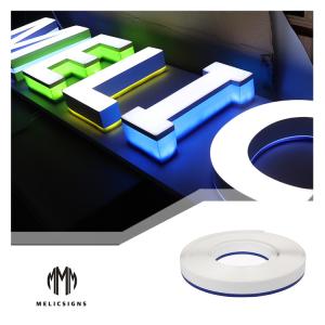 Quality 100 Meters Length Blue No Edge 100m Polymer 3D Side Pass Light Strips wholesale