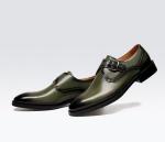 38 - 48 Size Mens Monk Strap Shoes , Buckle Dress Shoes Rubber Outsole