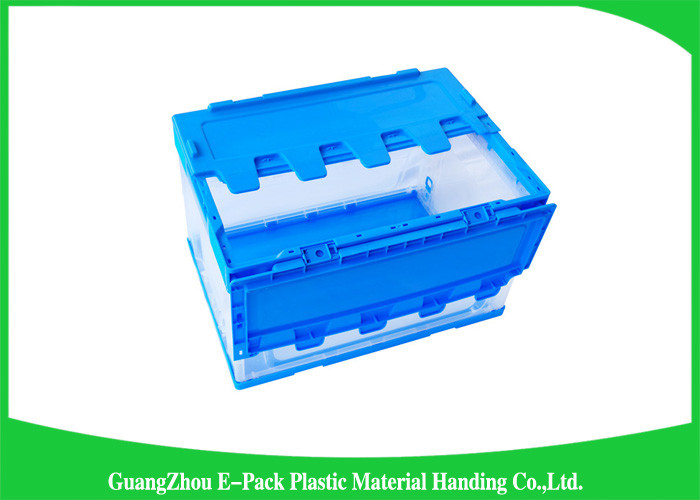 Virgin PP Collapsible Plastic Storage Boxes With Lids , Foldable Plastic Container Waterproof
