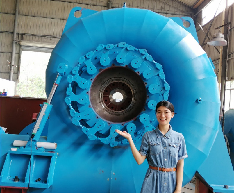 Customized Color Water Turbine Generator 200kw-20mw Output 300-3000rpm Speed