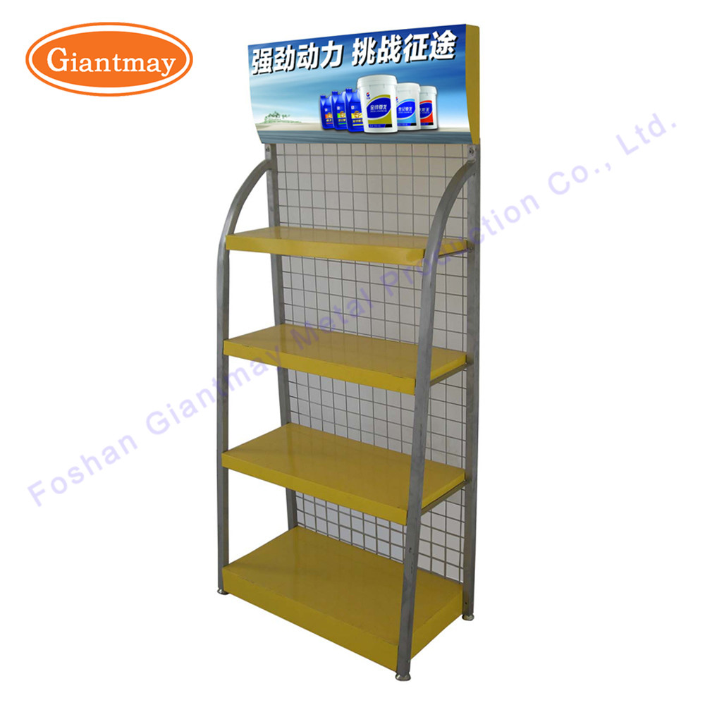 Retail Bottle Lubricant Stand Metal Oil Display Rack