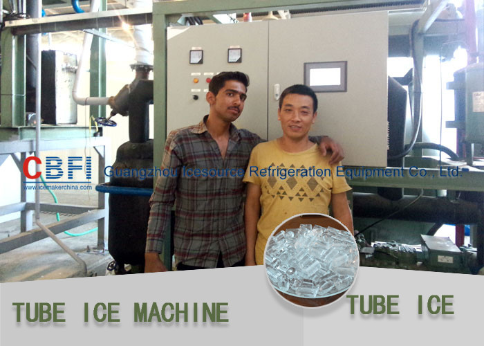PLC Touch Screen Control Ice Tube Machine Crystal Ice Tube Maker Bitter Compressor
