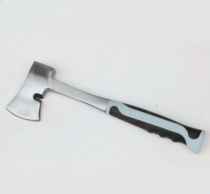 500g stee Axe(XL0144), polishing surface and rubber tube handle, durable and safe hand cutting tools