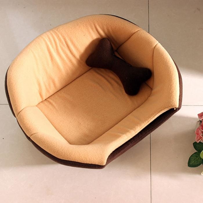 Winter Dog Bed House Foldable Soft Animal Puppy Cave / Sleeping Mat Pad