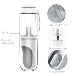 Quality BPA free Portable Pet Feeders Filtered Plastic Water Bottle For Cats Dogs wholesale