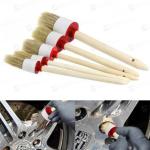 5pcs Natural Boar Hair 110g Car Detailing Brush For Car Interior Gap