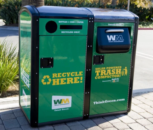 Public 10L To 50L large outdoor Smart Garbage Bins