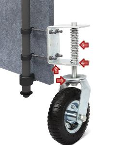 Quality 8-Inch Spring Gate Wheel 360 Degree Swivel Casters Kit Flat Free Tire And Suspension wholesale