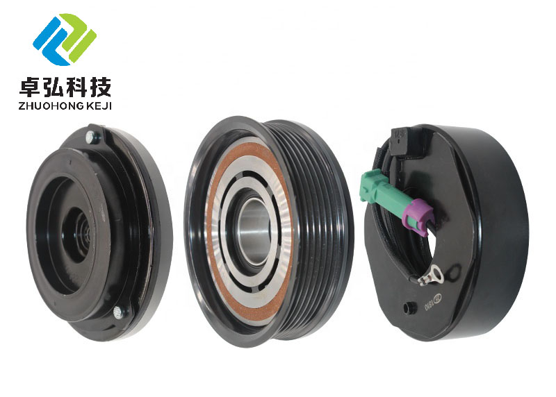 JH-COPU010 7SEU16C Auto AC Compressor Pulley Clutch Kit 6PK 125MM 12V For AUDI A6