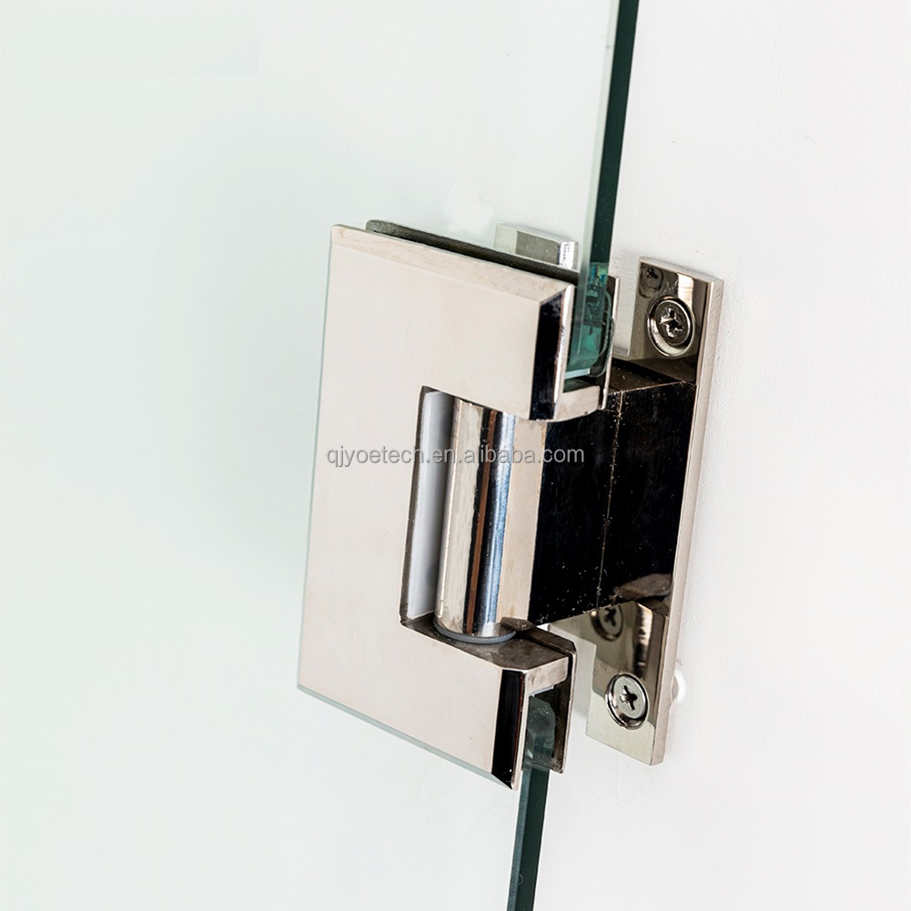 Custom Single Frameless Hinged Tempered Glass Door for Elegant Bathroom Decoration