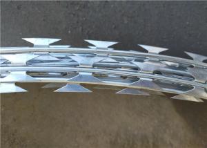 Quality High Grade BTO 22 Razor Wire Fence 500mm Coil Diameter Concertina Blade Wire wholesale
