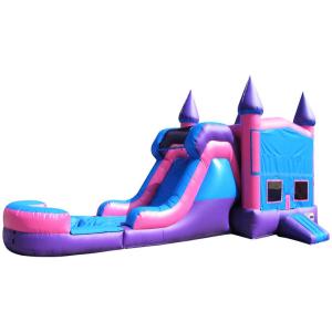 Quality Kids Moon Inflatable Bouncy Castle Jumping Bouncer Slide Combo For Playground Party wholesale