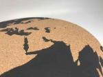 Waterproof Circle World Map Pin Boards Dia30cm Thick 0.5cm