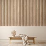 Fireproof Natural Oak Wood Acoustic Panels For Cinema Home Theatre