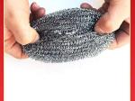 Round Stainless Steel Cleaning Ball Rust Resistance For Kitchen Cleaning
