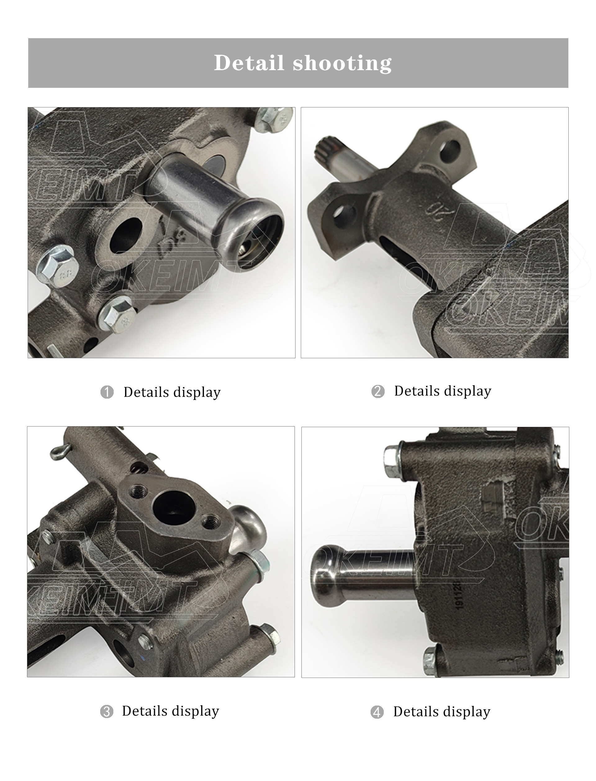 6BD1 Diesel Engine Oil Pump 8-94366-241-01 With Long Lifetime