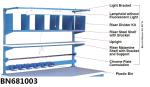 Laboratory Industrial Work Benches 48 Inch High 96 Inch Wide Adjustable Feet