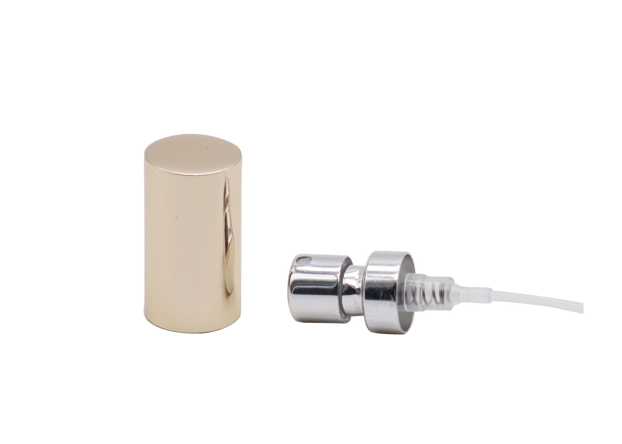 Aluminum Mini Gold Sprayer Mist Atomizer Pump 0.075ml Output Per Press