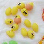 Silicone Teething Beads Soft Safe Durable Easter Silicone Eggs Beads With Hole