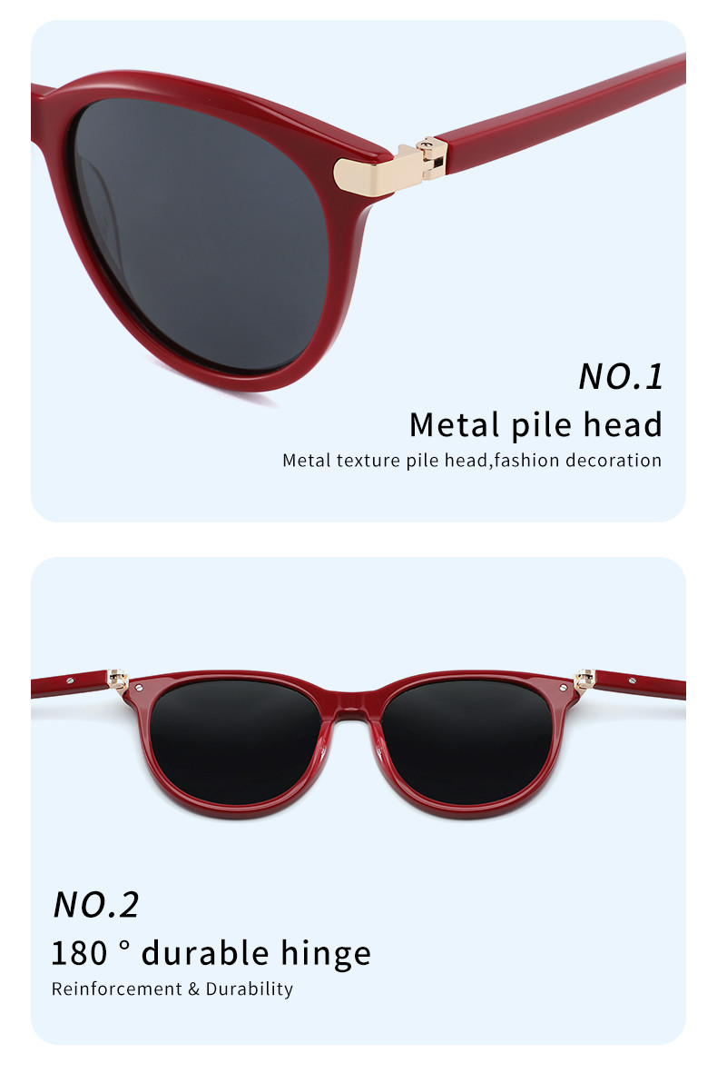 UV400 Protection Men'S Acetate Sunglasses Polarized Unisex Acetate Shades