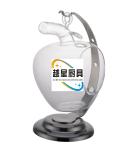 Room Service Tabletop Smallwares Glass Candle Stand With Stainless Steel Holder