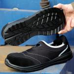 Kevlar Mid Sole Anti-proof Work Shoes Unisex PU Suede Work Shoes Industrial