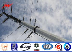 Quality 40ft Q345 Bitumen Electrical Power Pole For Power Transmission wholesale