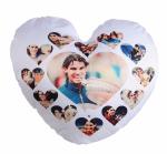 Heart Shape Sublimation Polyester Pillow Case For Heat Transfer Printing