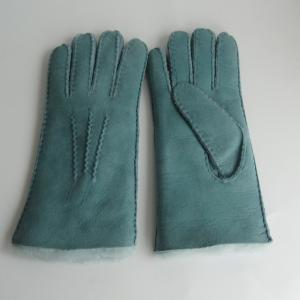 Quality Fitting Hand Sewing Women Sheepskin Lamb Fur Gloves wholesale