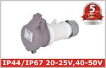 20V 25V 40V 50V Industrial Power Socket Pin and Sleeve Connector