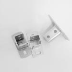 Zinc Plated Steel Strut Channel Fittings Corrosion Resistant 4 Holes Base Silver