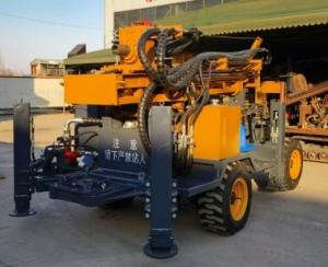 Quality 5.5T Trailer Mounted Drilling Rigs For Loose Layer And Bedrock Drilling wholesale