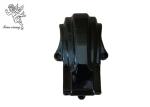 Black PP Material Funeral Casket Accessories , Coffin Corner With Iron Tubes