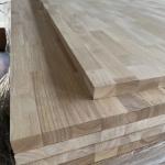 FSC Smooth Rubber Wood Finger Joint Board Multipurpose Natural Color