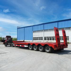 Quality 80 Ton Capacity FGN Low Bed Trailers with Wabco Brake System and Loading Deck 596 x 3 wholesale