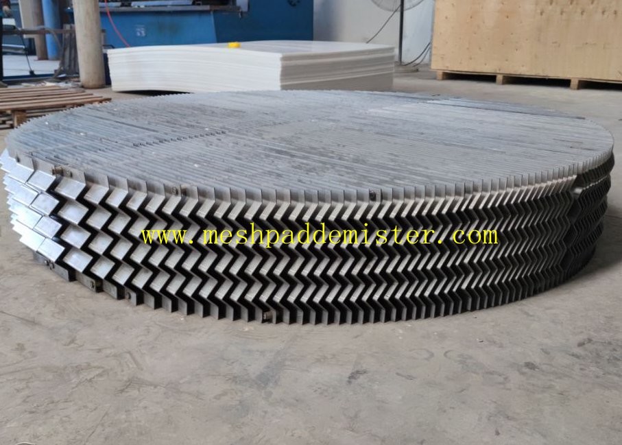 Embeded Stainless Steel 230mm Vane Pack Mist Eliminator