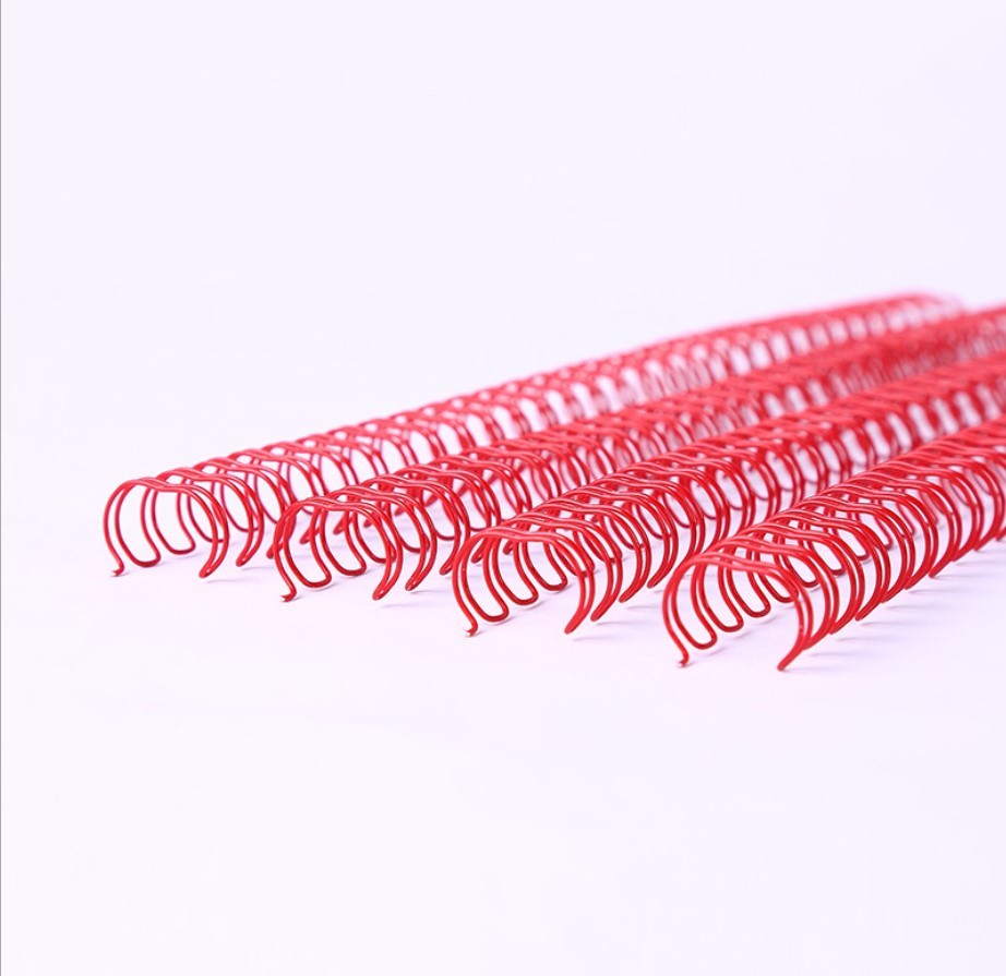 A4 Double Loop Binding Wire Nylon Coated For Books Gold color