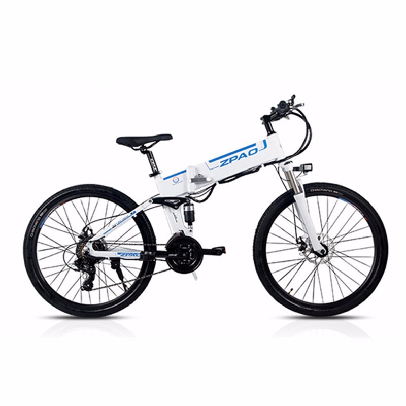 48V 26 Inch Mountain Style Italian Electric Bike For Male and Female Front Rear Disc Brake