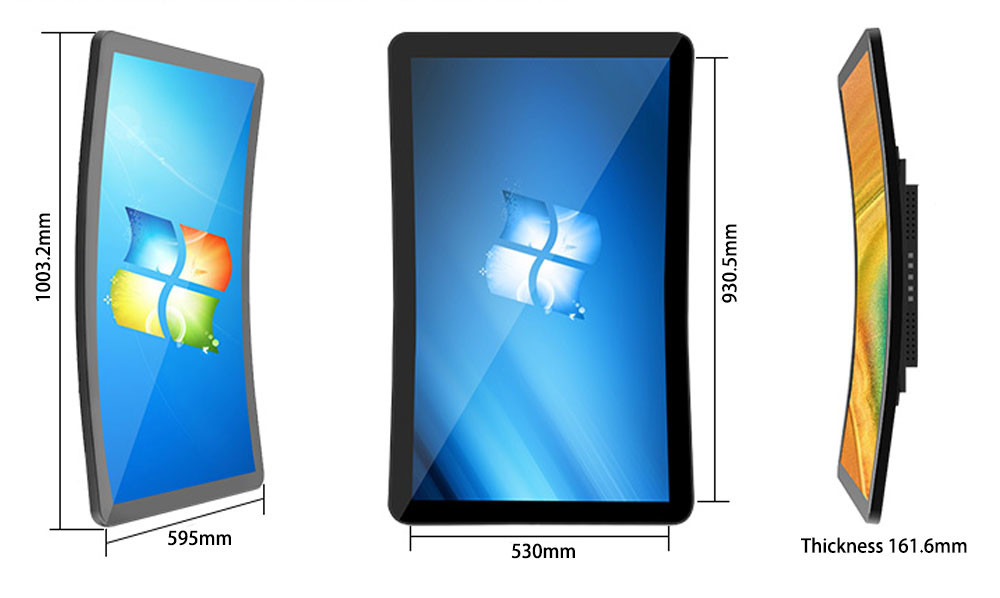 43 inch Curved Touch Screen Monitor , IPS Gaming Computer Screen Curved