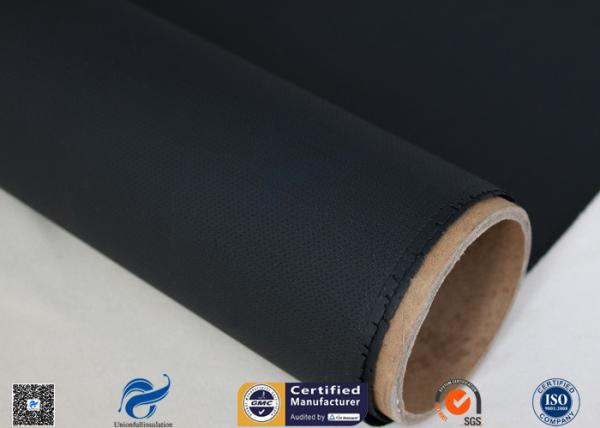 Heat Resisting Silicone Coated Fiberglass Fabric 18oz Black Acrylic Coating