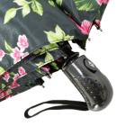 Lady Fashion Flower Print Auto Open Close Umbrella 3 Section Umbrella With