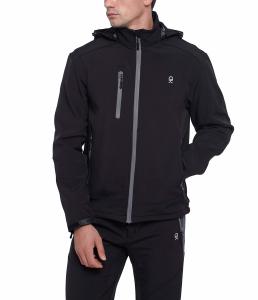 Quality 100% Polyester Water Repellent Custom Outdoor Clothing Removable Hood Breathable Inner Fleece wholesale
