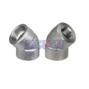 Quality 1/8' To 4&quot; Stainless Steel High Pressure Fittings Socket Weld 45 Degree Threaded Elbow wholesale