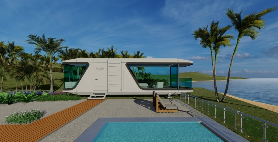 Fully Equipped Luxury Prefabricated Mobile Homes Family Residences Mobile Spacecraft
