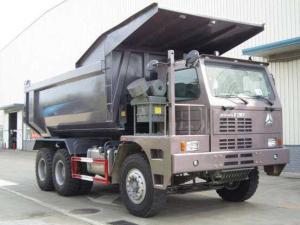 Quality SINOTRUK 70 ton Mining Dump Truck HOWO D12.42 ENGINE EURO 2 420HP wholesale