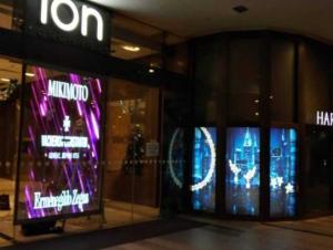 Quality Longda Transparent Glass Wall Led Screen 5000cd P3.91mm wholesale