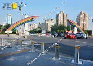 Quality Outdoor Pneumatic Bollards Remote Control Corrosion Resistance 900mm Height wholesale