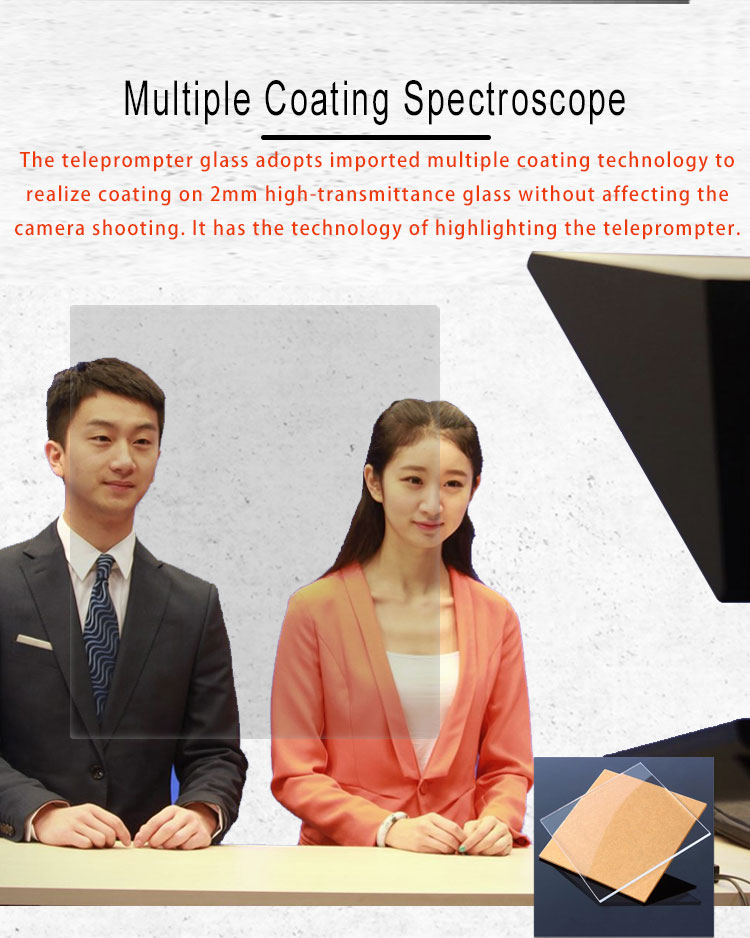 21 Inch Auto-Mirror TV Studio Broadcast Teleprompter Boost Your Production Efficiency