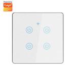 EU/US Standard Metal Bezel 4 Gang Household Switch Remote Smart Wall Light