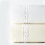 40 Fabric Count Lace Hem Luxury Bedding Sheet Set 4pcs Polyester Microfiber